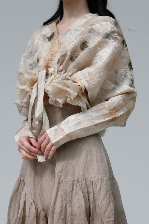 MUTEDANCE Belted Silk Top MD22SS08